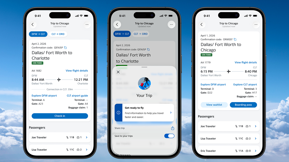 Better Trip Management Coming to the American Airlines App